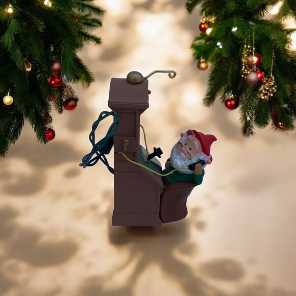 Santa's Hot Line Hallmark Magic Christmas Ornament - 1991 - Picture 1 of 12